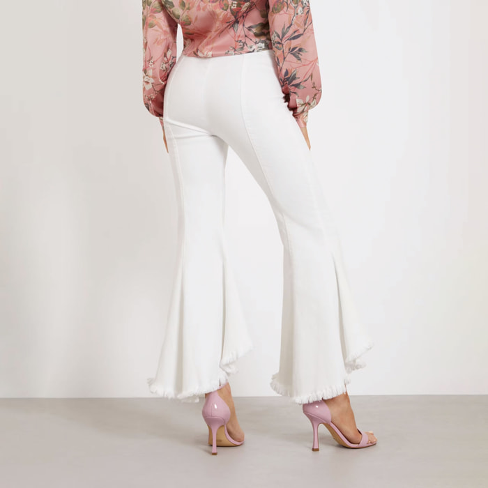 Jeans Sofia - coupe évasée - blanc