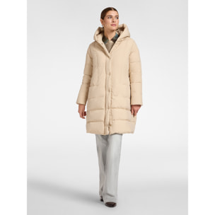 Elena Mirò - Piumino lungo in nylon trapuntato - Beige