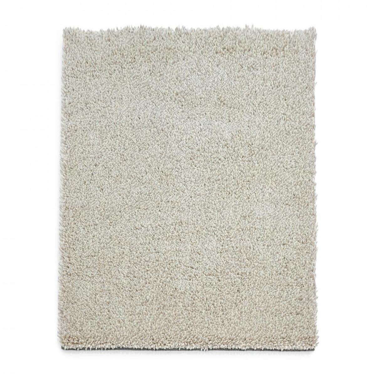 Tapis longs poils shaggy tissé en laine motif uni PIWA