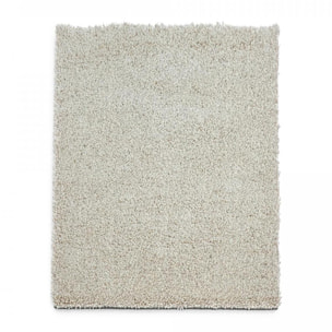 Tapis longs poils shaggy tissé en laine motif uni PIWA