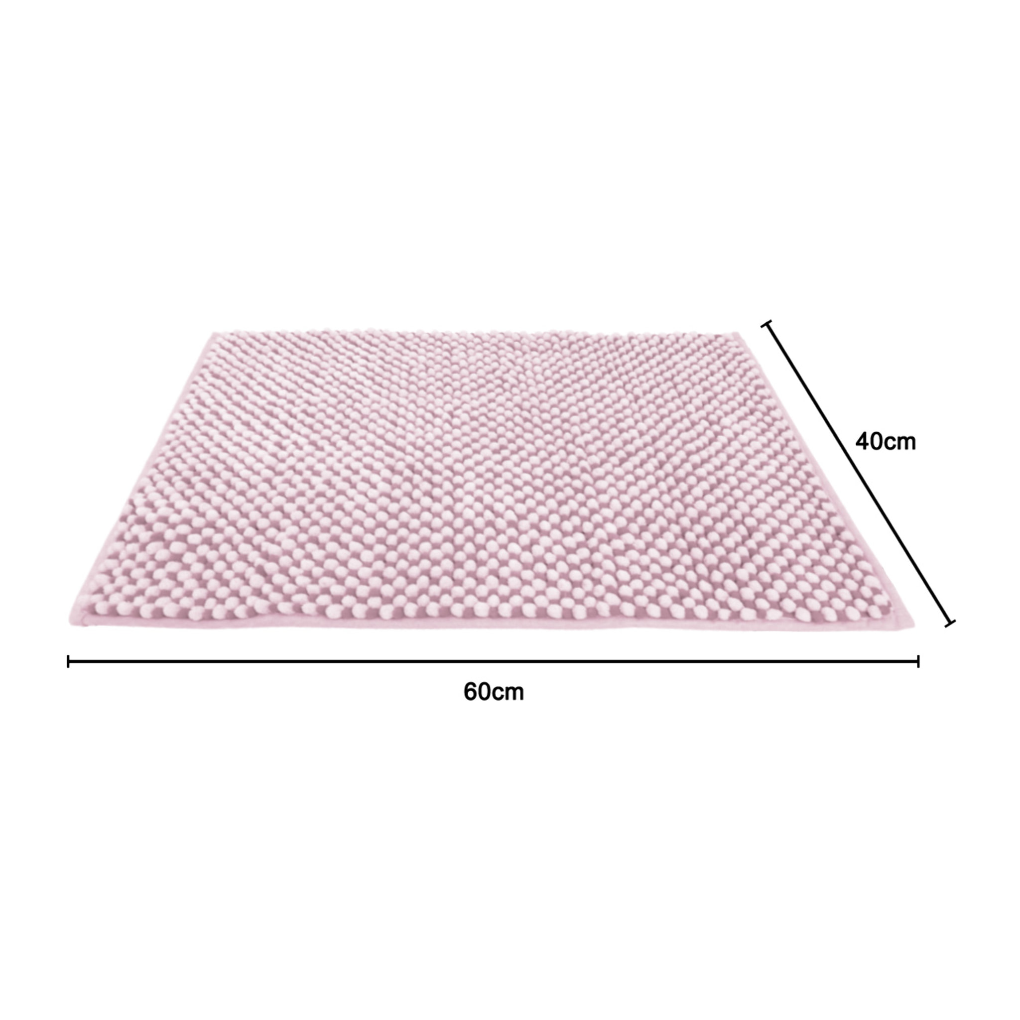 Tappeto Bagno Doccia Antiscivolo Super Assorbente Modello Dots Rosa