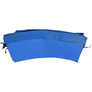 Couvre-ressort trampoline Ø 244 cm - coussin de protection des ressorts - rembourrage 1,5 cm - PVC bleu