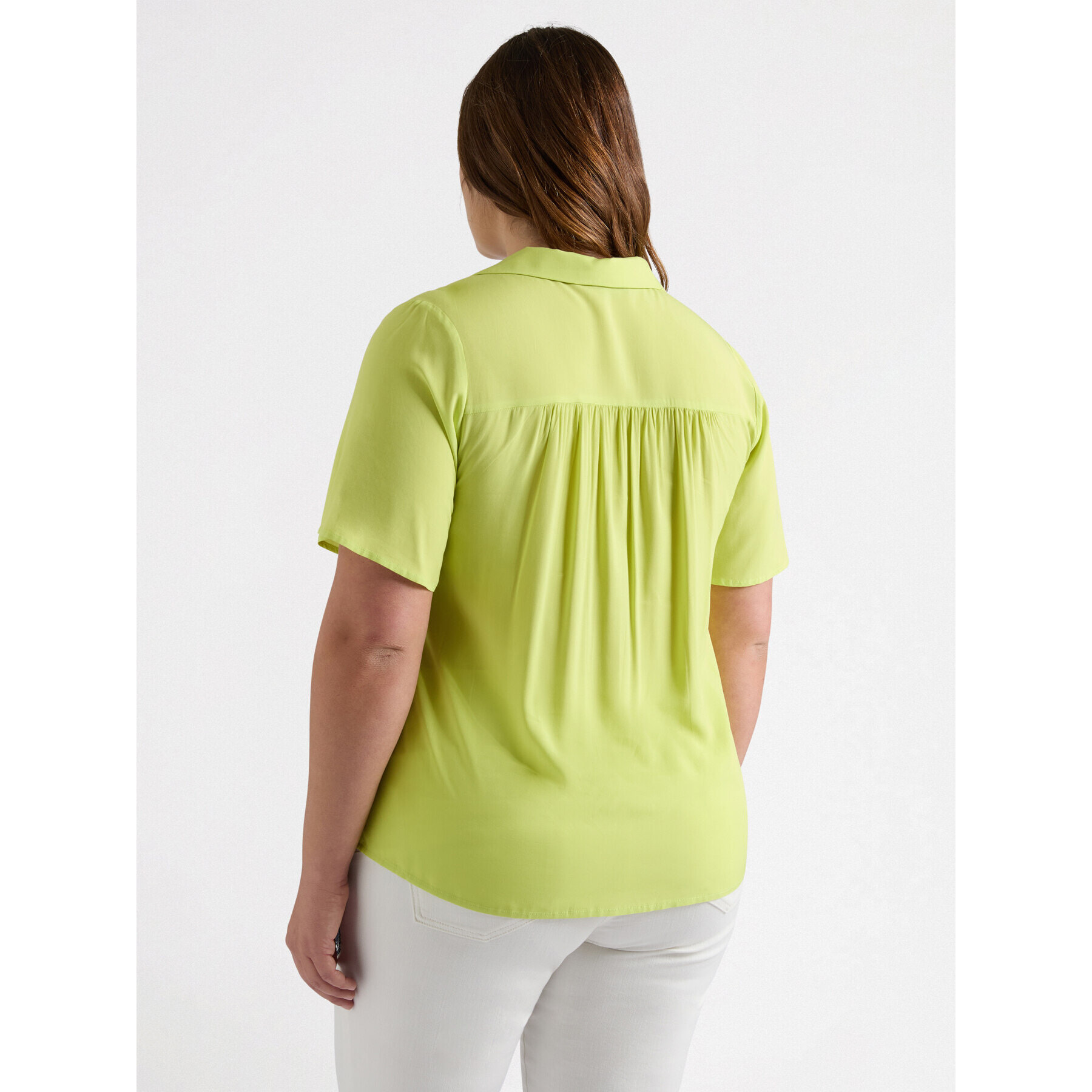 Fiorella Rubino - Blusa con cordones de viscosa LENZING™ ECOVERO™ - Amarillo