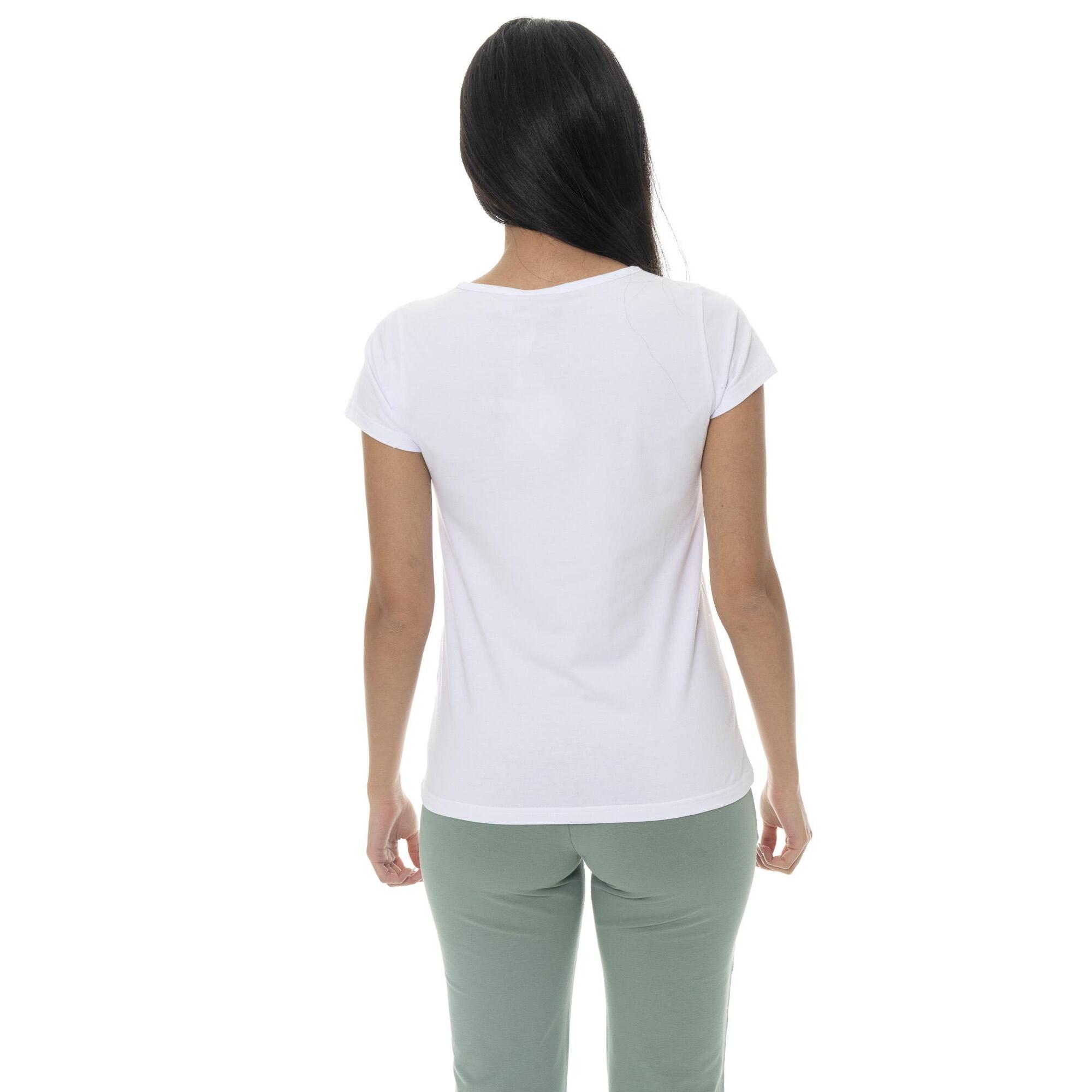 Camiseta de mujer con logo lateral de corazón Leone Basic