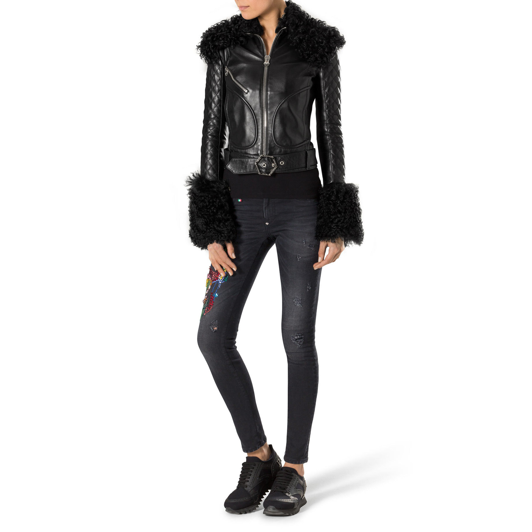 PHILIPP PLEIN jeggings "shield"