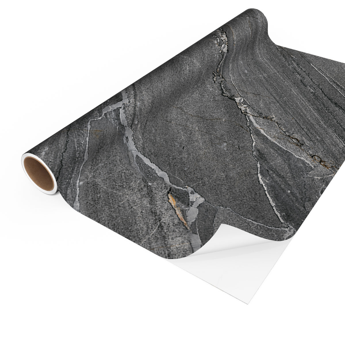 Revêtement sticker sol - GRANIT GRIS - Rouleau adhésif Protection Anti-dérapant