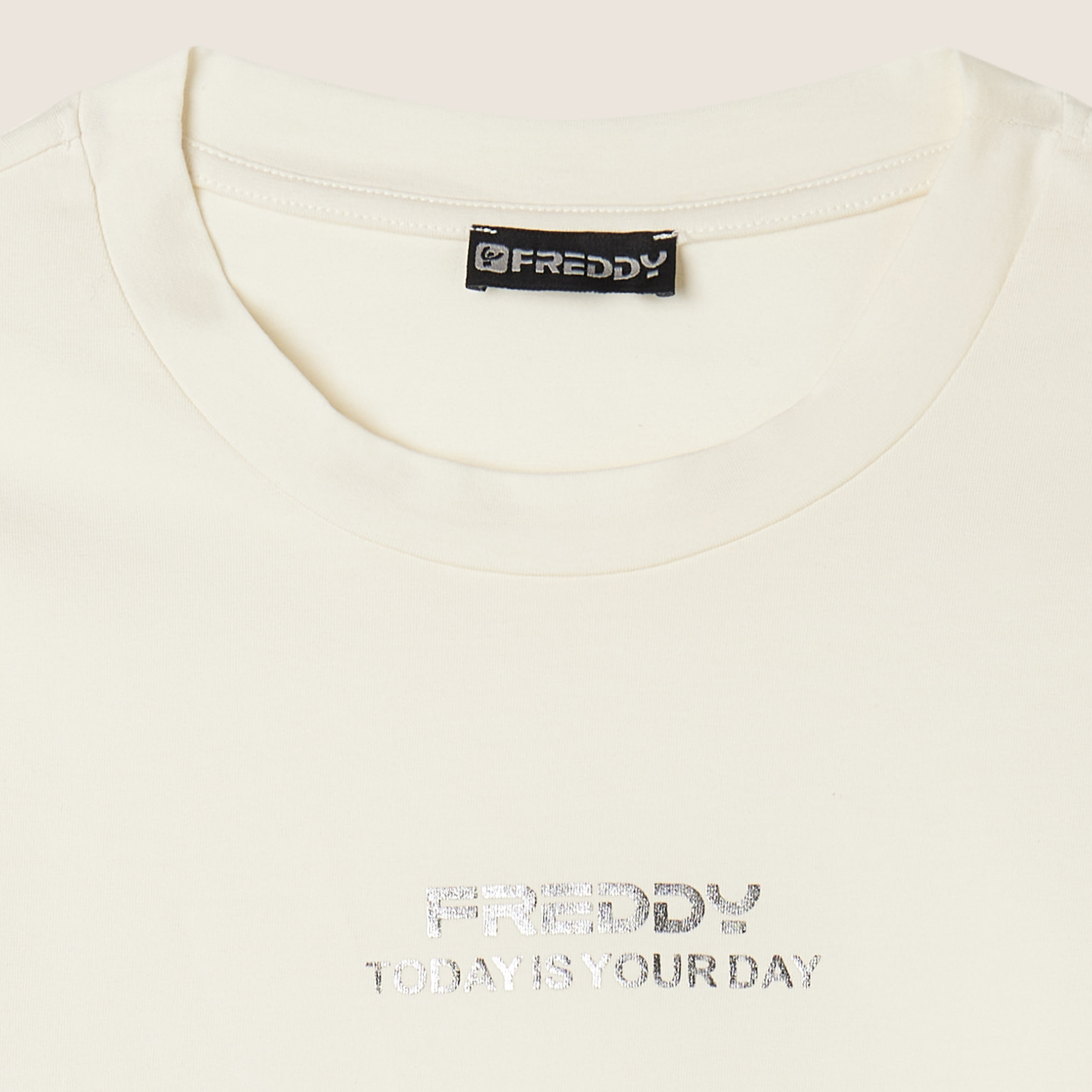 T-shirt cropped slim fit in jersey leggero