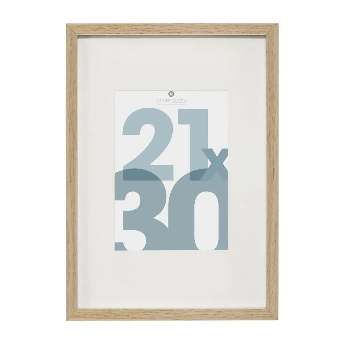 Cadre photo "Manu" - bois et verre - 21x30 cm