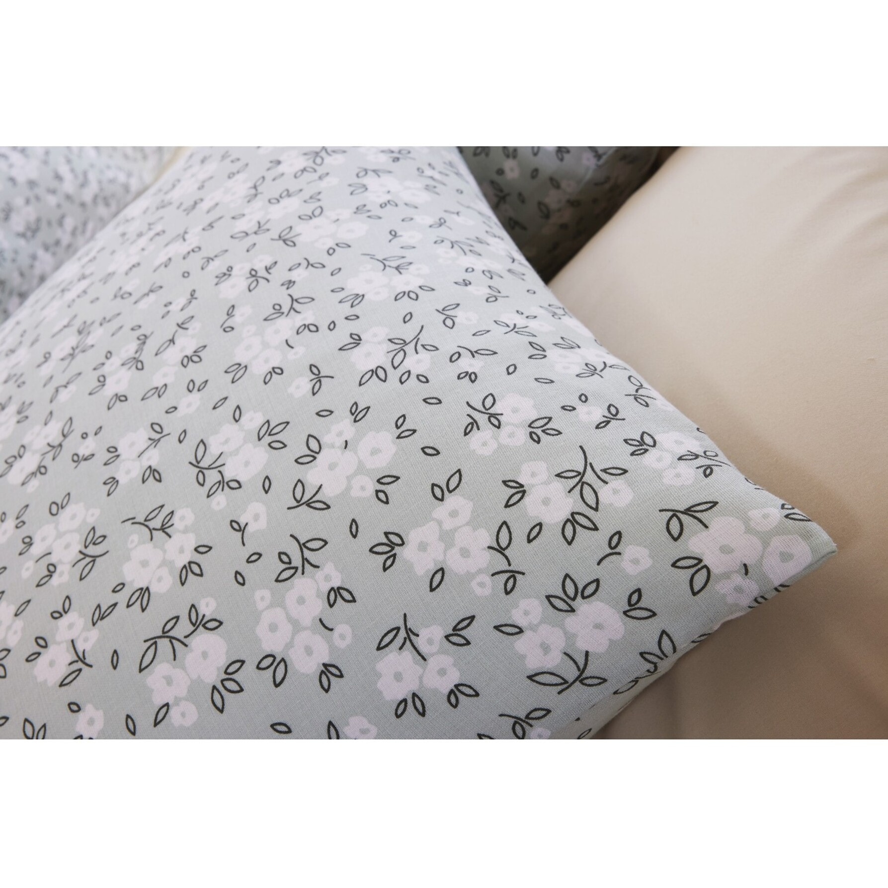 Parure housse de couette 100% gaze de coton imprimé edana
