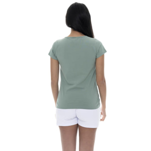 T-shirt da donna con logo lato cuore Leone Basic