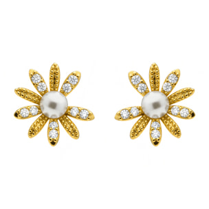 Pendientes Tynta acabado oro amarillo 18k