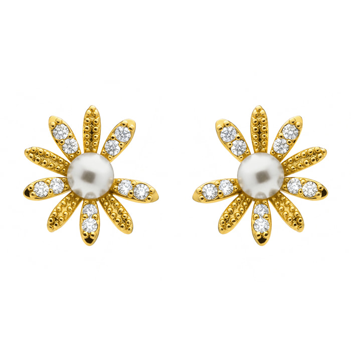 Pendientes Tynta acabado oro amarillo 18k