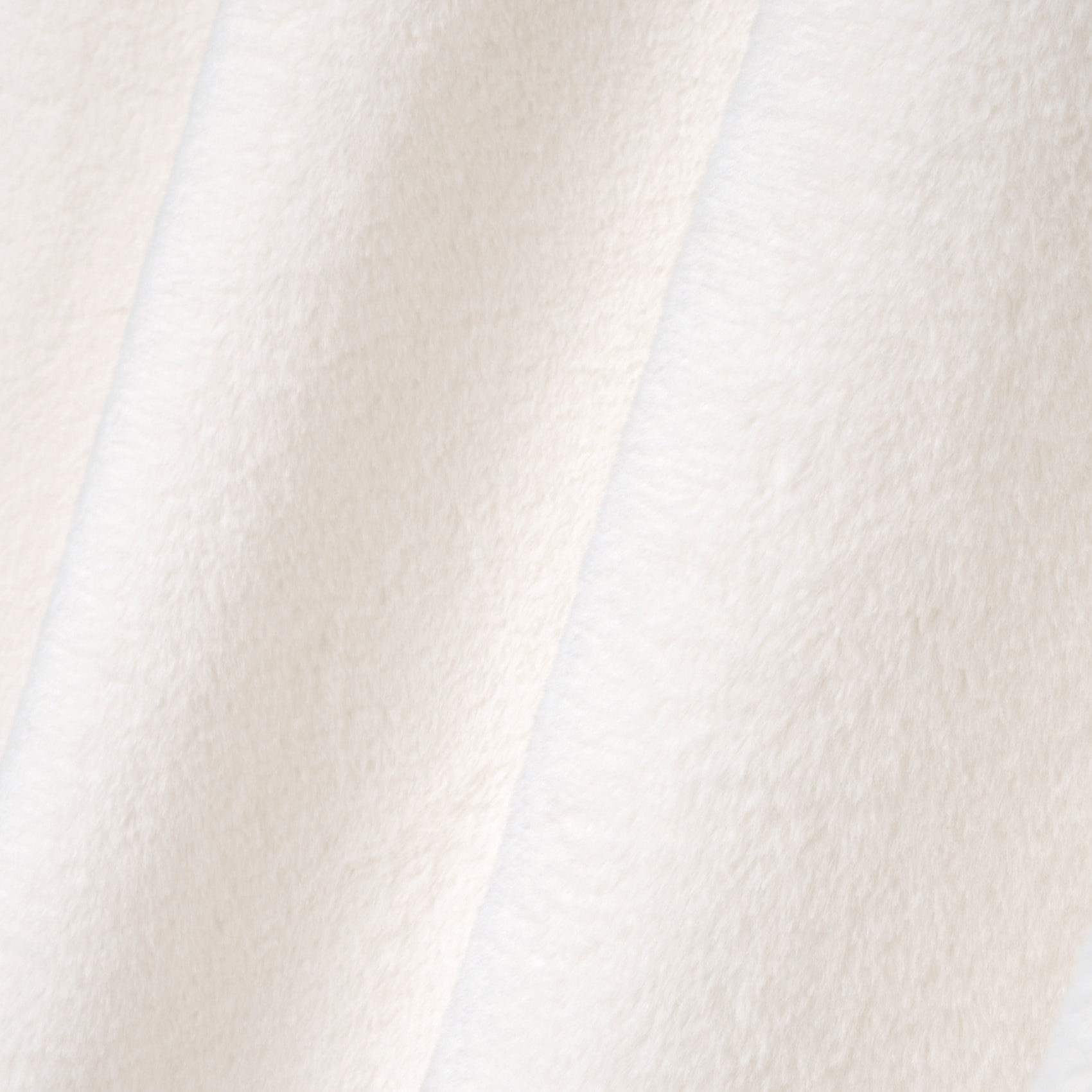 Rideau cocooning en imitation fourrure - Blanc