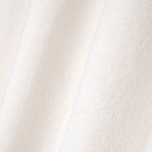 Rideau cocooning en imitation fourrure - Blanc