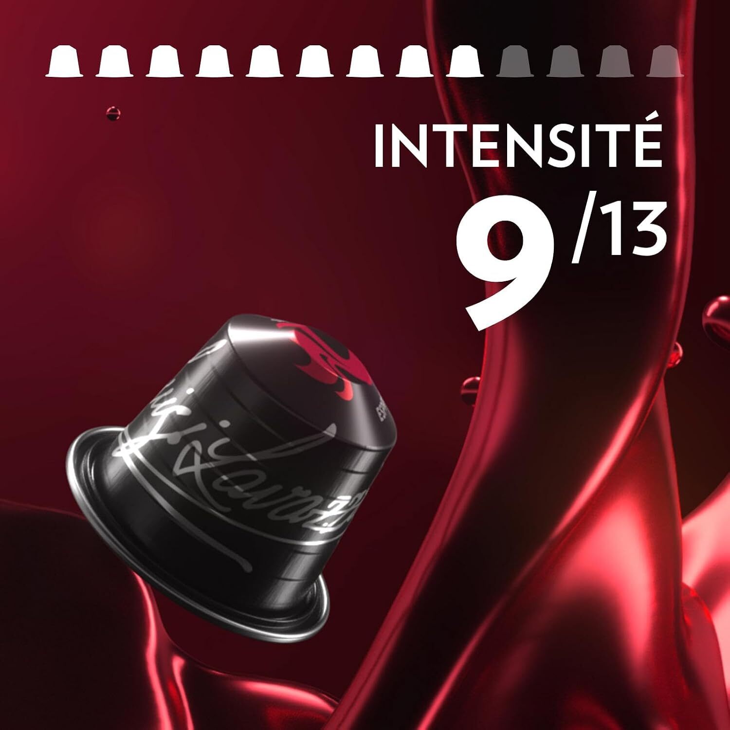 Café Espresso classico x10.  Capsules compatibles Nespresso en aluminium