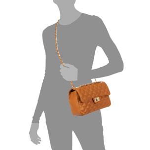 Caeli Borsa a spalla Donna.Pelle autentica Sauvage Trapuntato