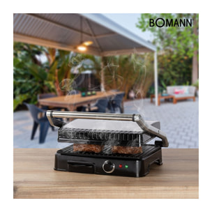 Plancha Gril et panini Bomann KG 2242 CB Noir