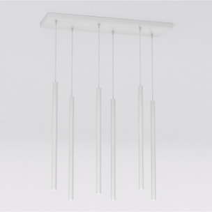 Lampada a sospensione SELTER in acciaio grigio
