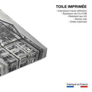 Tableau paris vélo au bord de seine  Toile imprimée