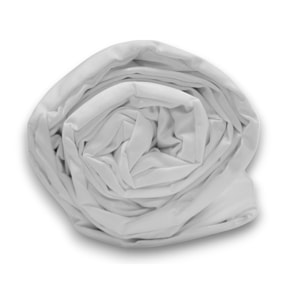 LENZUOLO SOTTO CON ANGOLI LETTO SINGOLO IN COTONE 60 FILI TINTA UNITA BIANCO H.30