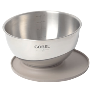 Cul de poule Gobel inox avec couvercle-base Ø 24 cm