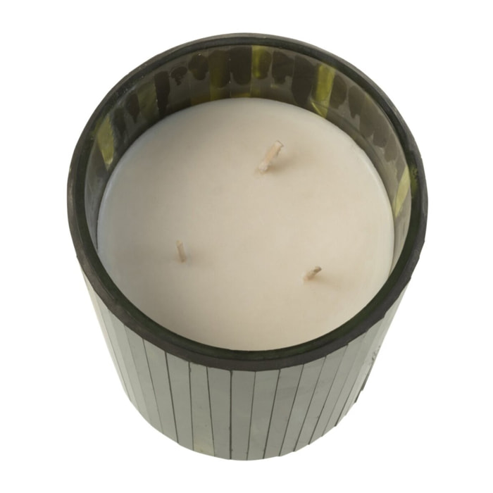 J-Line bougie parfumée Noa - Herbal Serenity - verre - vert - medium - 55H