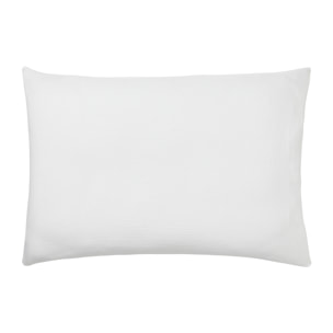 Taie d'oreiller unie en gaze de coton, TENDRESSE, Blanc