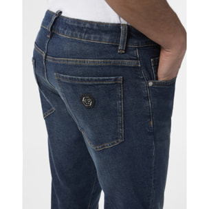 PHILIPP PLEIN Super Straight Cut Jeans Paint