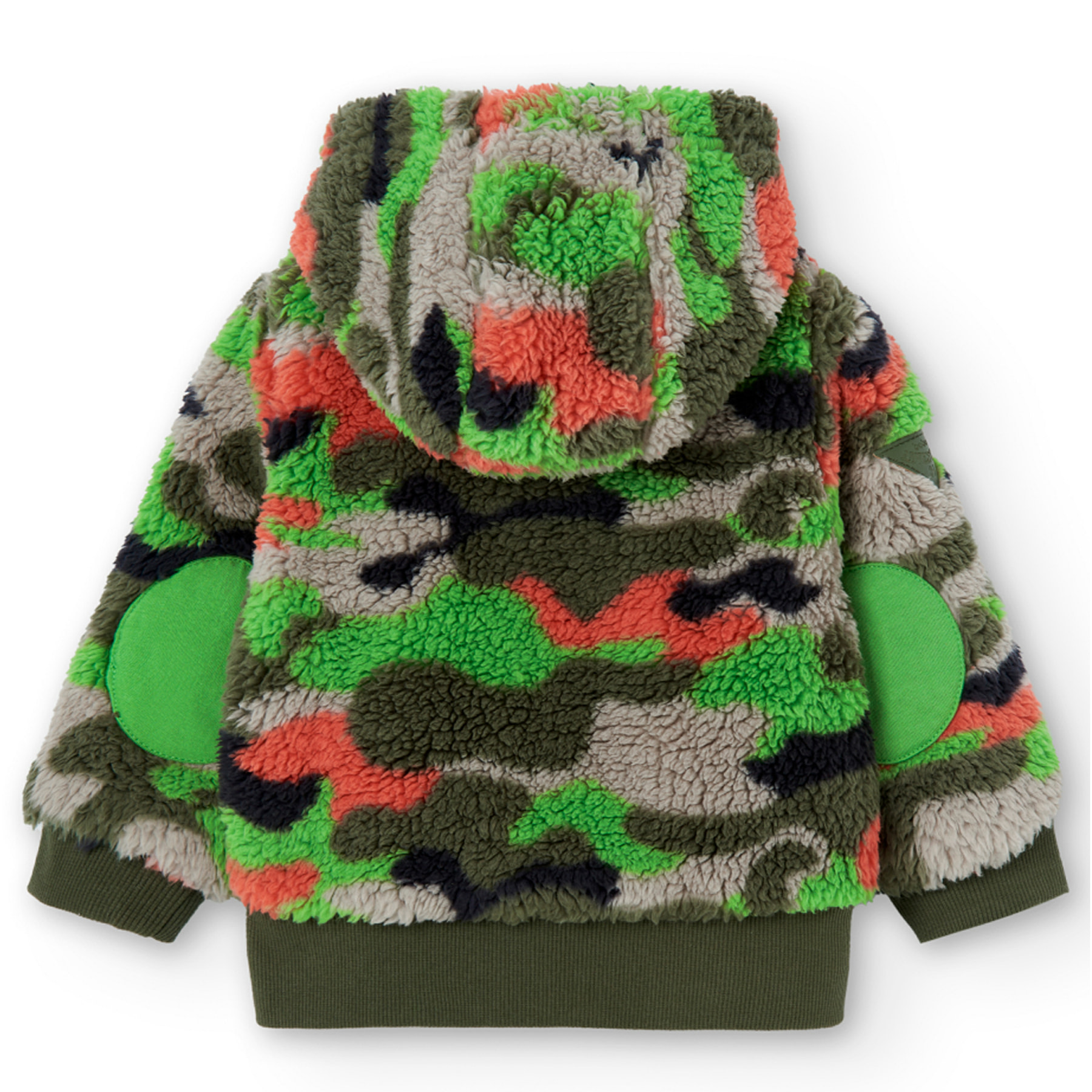 Chaqueta borreguito camuflaje de bebé