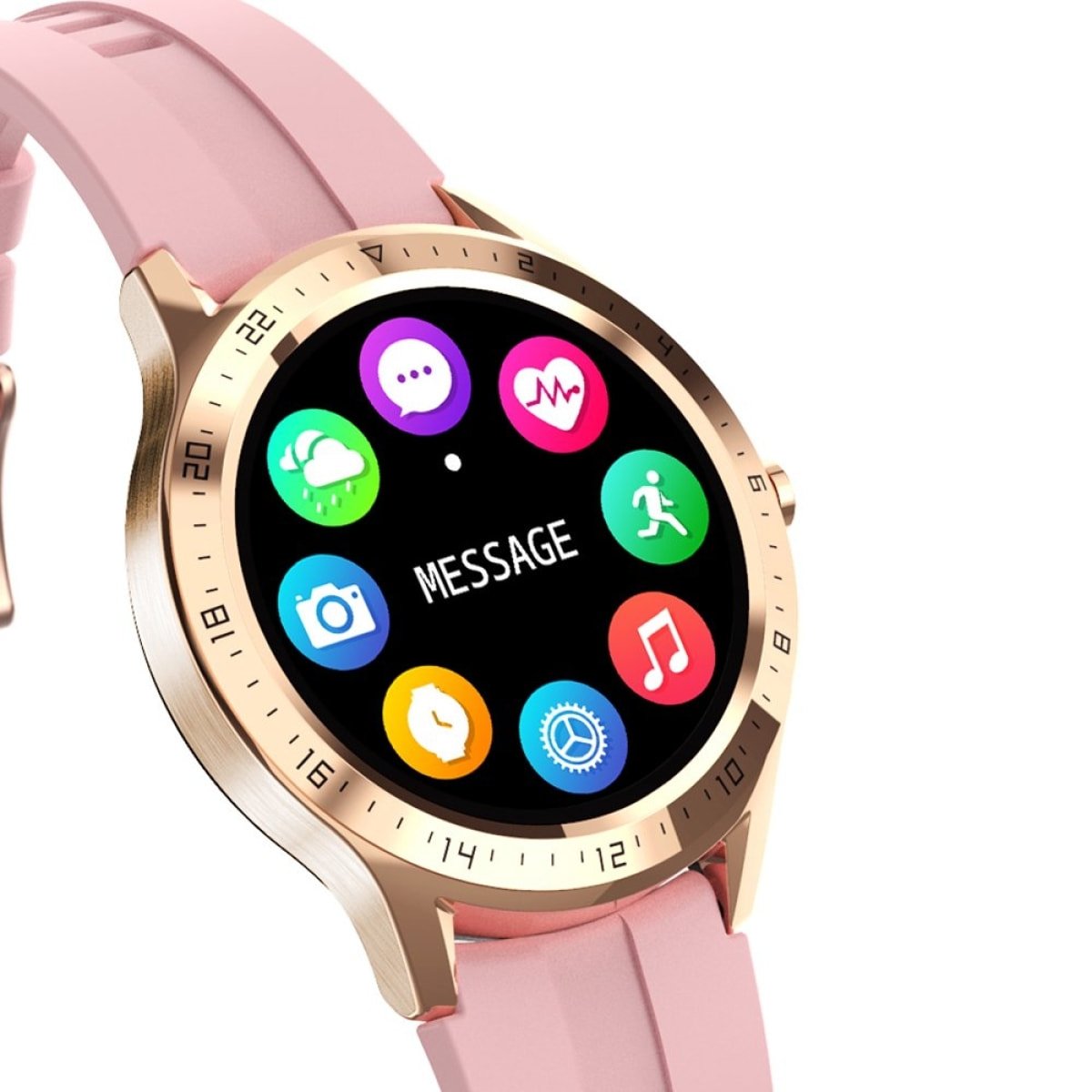 Montre connectée Bluetooth suivi d'activité physique - Rose