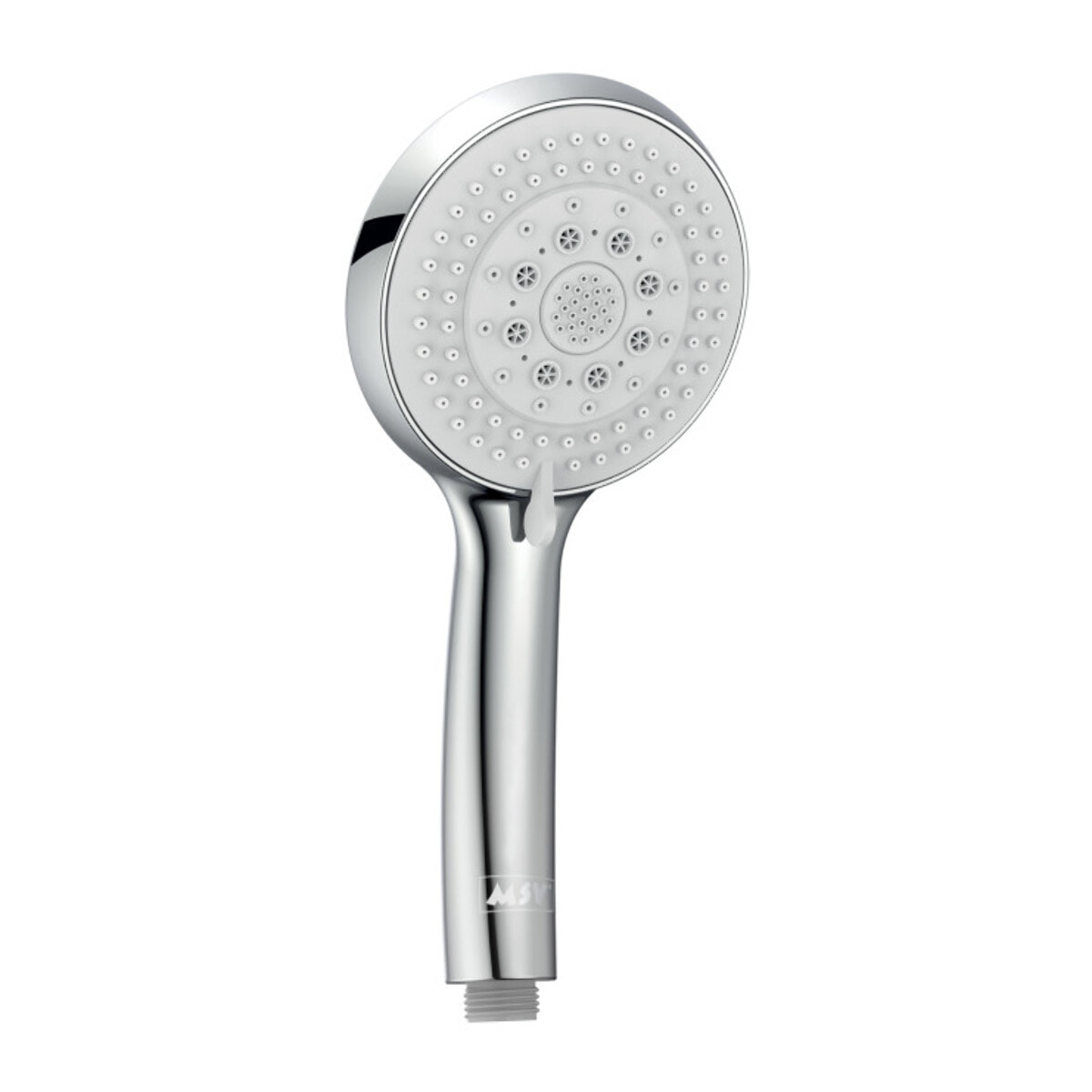 Pommeau de douche MSV Lior Ø 115 mm – 8 fonctions – Économie d'eau 65 % – Chromé