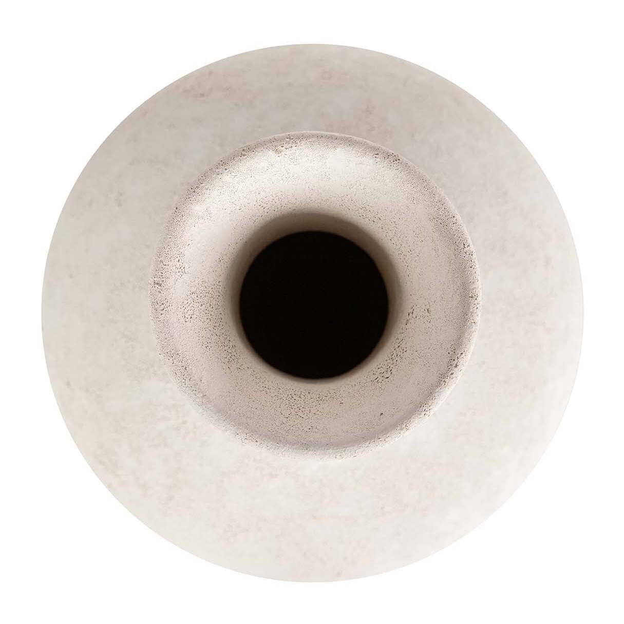 Florero Ceramica Beige 22x22x35 Cm