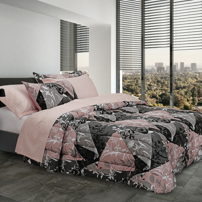 Casa Anversa City Trapunta in raso di cotone stampata matrimoniale finita a capo