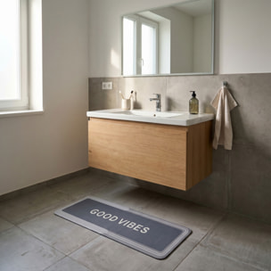 Tappeto bagno lungo antiscivolo e super assorbente 50x140 cm, tappetino doccia a rapida asciugatura con fondo in gomma stabile, ideale per bagno e cucina, lavabile e pratico, superficie morbida e resistente per uso quotidiano