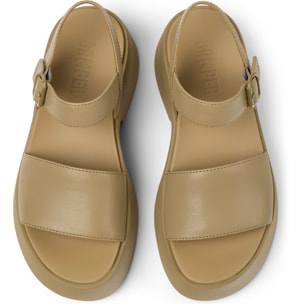 Sandalias - CAMPER Tasha - Marron - Cuero liso