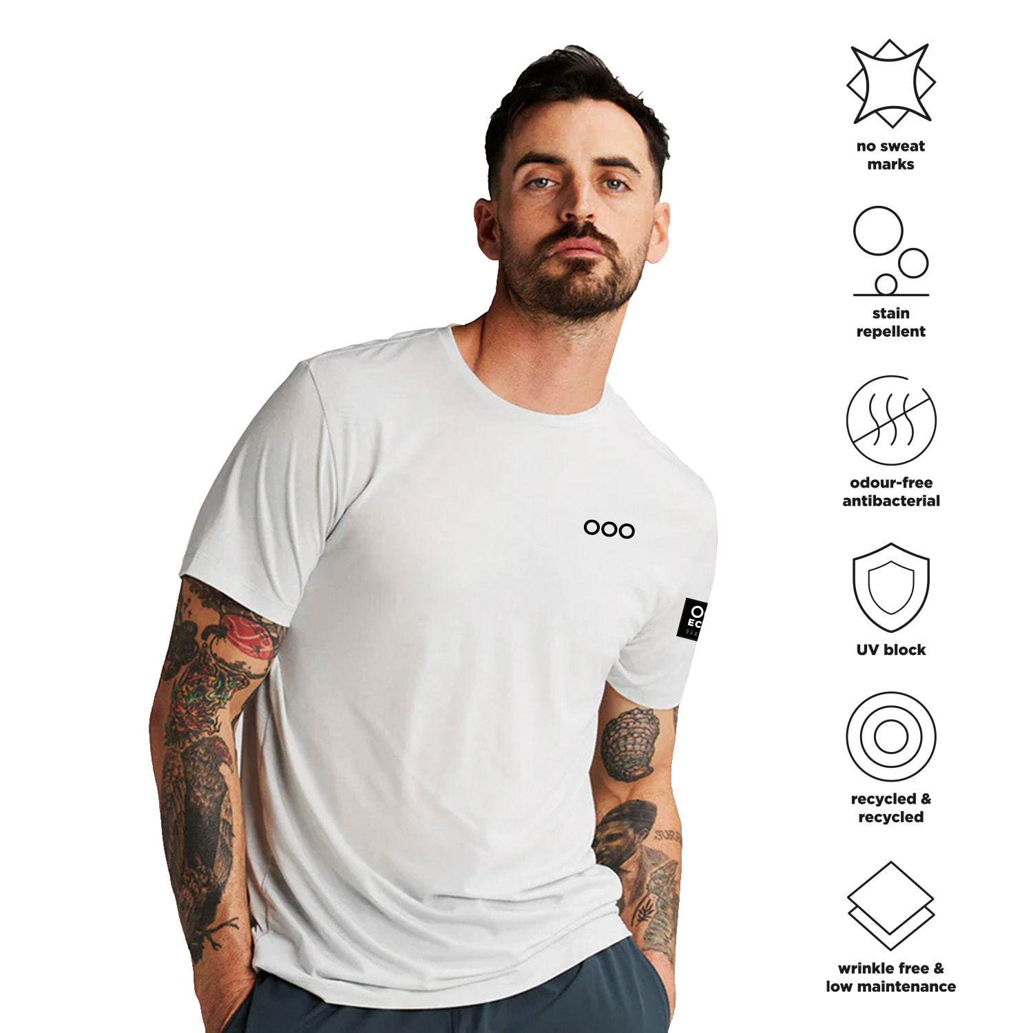 T-shirt uomo ECOON La Campetoise - Bianco