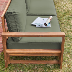 Salon de jardin bois d'acacia 5 places MENDOZA