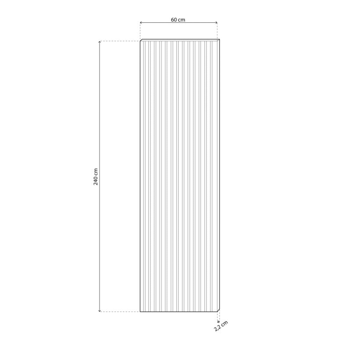 Pack 2 paneles acústicos Noiseless 240 Gris - Roble