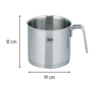 Pot à lait en inox 1,6 litres Elo Citrin