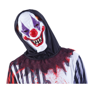 MÁSCARA PAYASO LOCO CON CAPUCHA