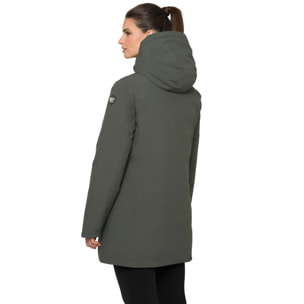 Parka NAKEELA imbottito impermeabile verde