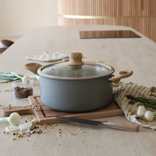 Batterie de cuisine 8 pièces en acier inoxydable - tous feux EASYNOX