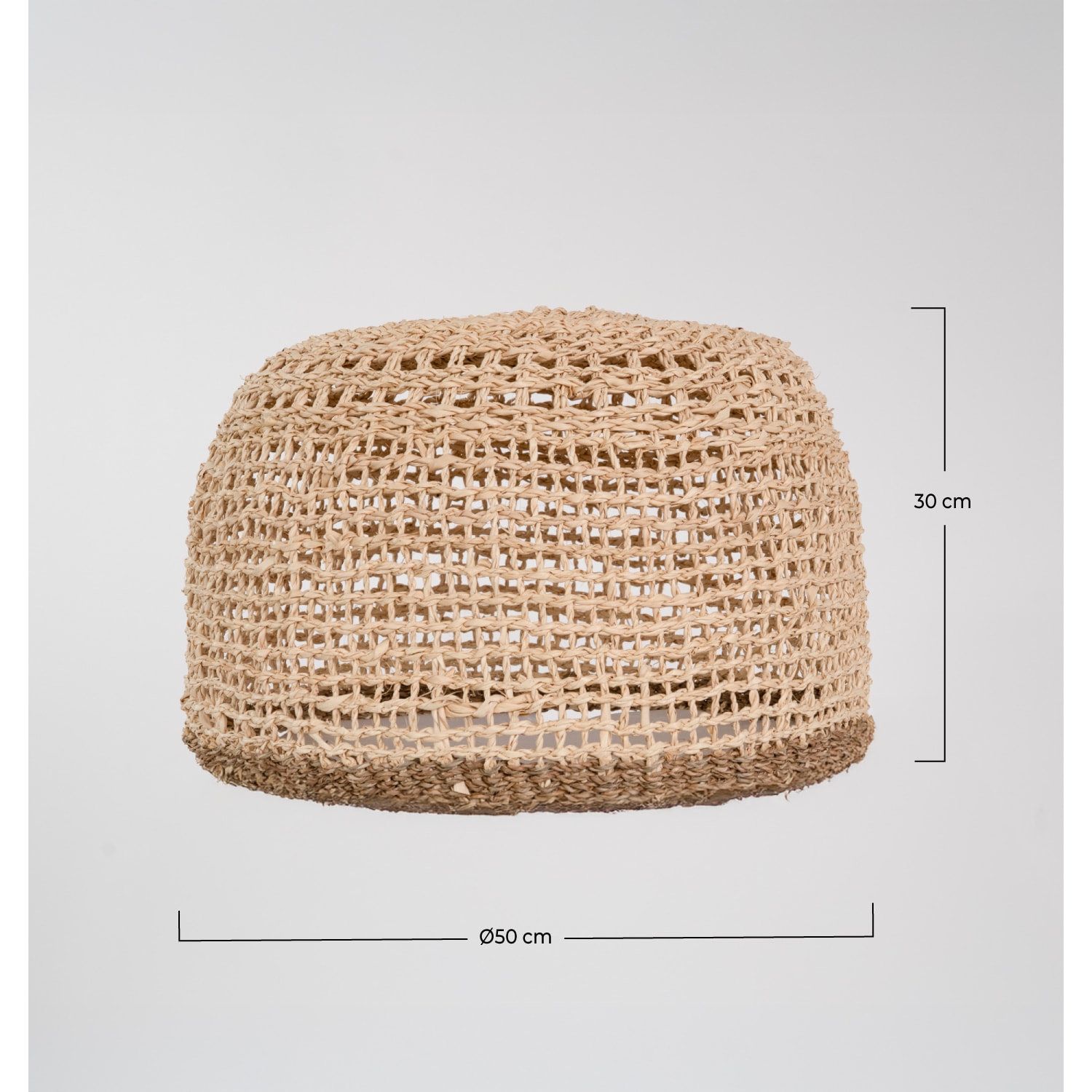 Abat-jour en feuille de palmier et posidonie ∅ 50cm - Biga