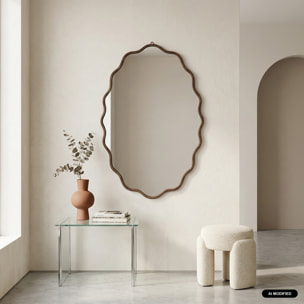Miroir organique décor bois 90cm BRUNO