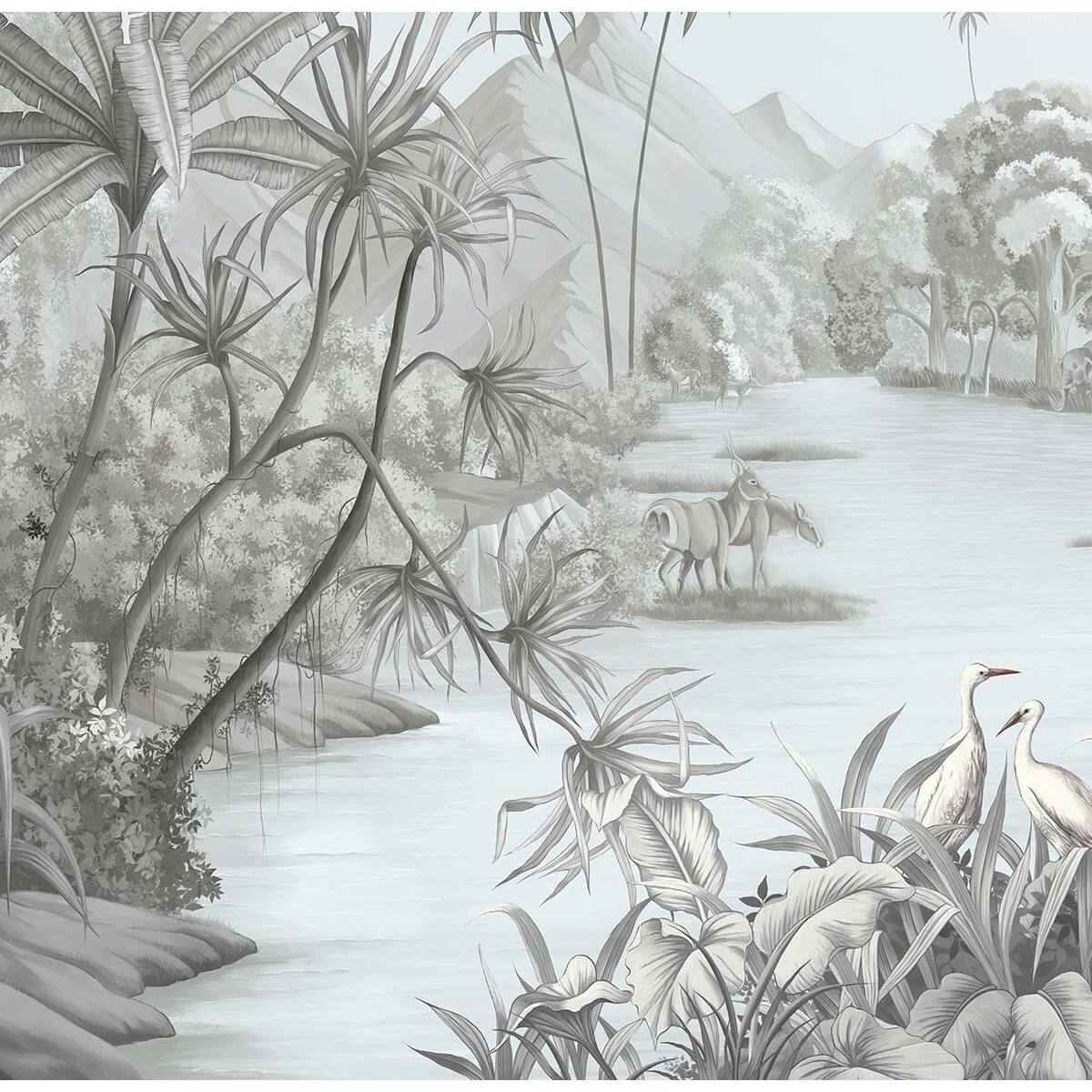 Papier peint jungle Intissé