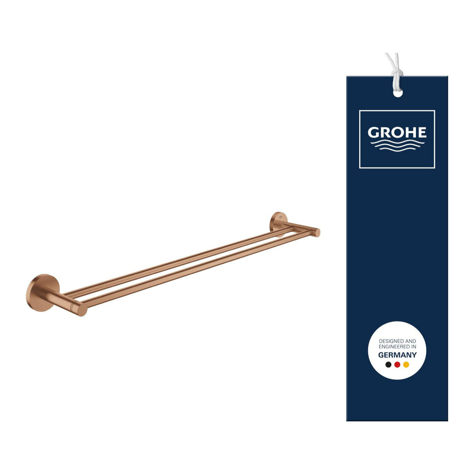 Double barre porte-serviettes - Warm Sunset brossé