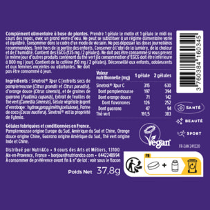 Nutri&Co Brûle Graisse Puissant et Naturel Thé Vert & Agrumes - 60 gélules Vegan