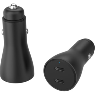 Chargeur allume cigare ADEQWAT 60W 2x USB-C noir