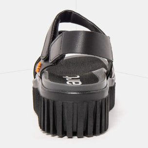 Sandalia de cuña 1573 NAPPA BLACK/BRIGHTON color Black