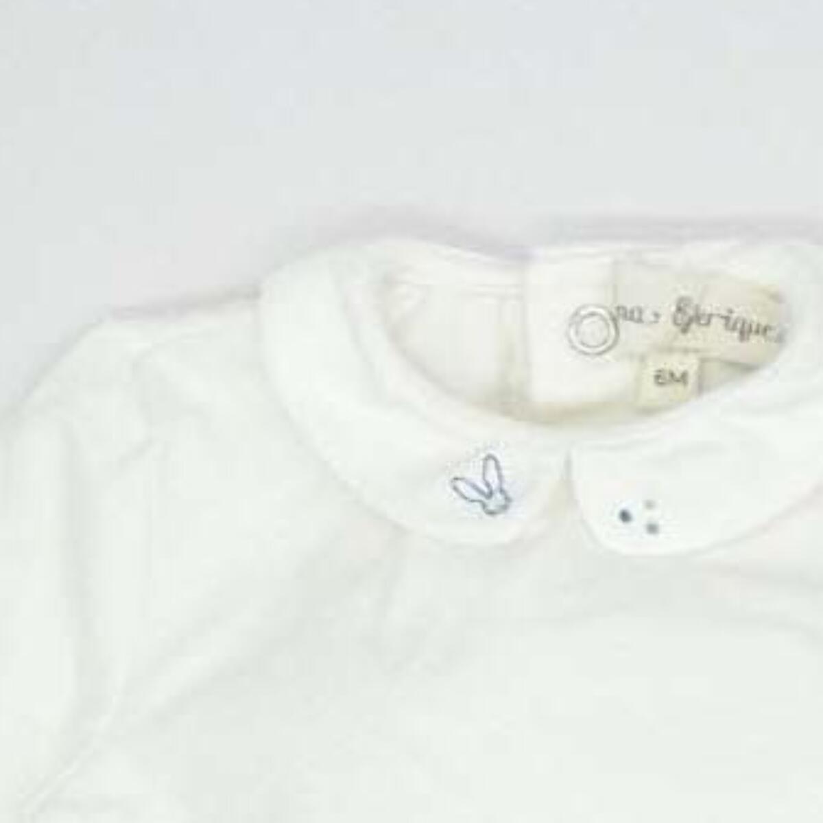 BODY CON CUELLO BORDADO BLANCO